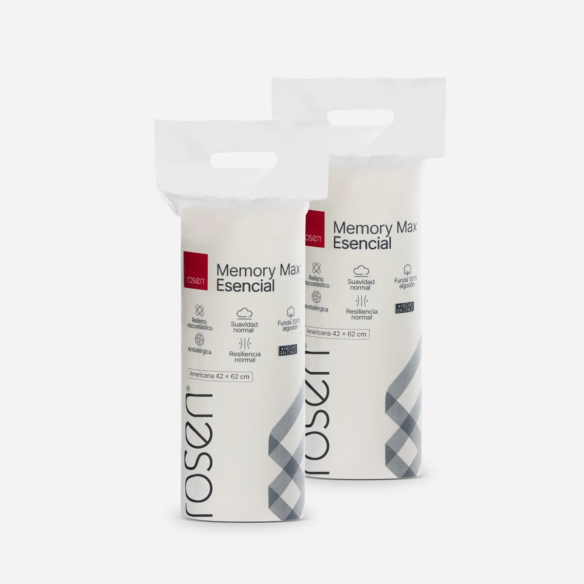 ROSEN - Set 2 Almohadas Memory Max Esencial King Rosen