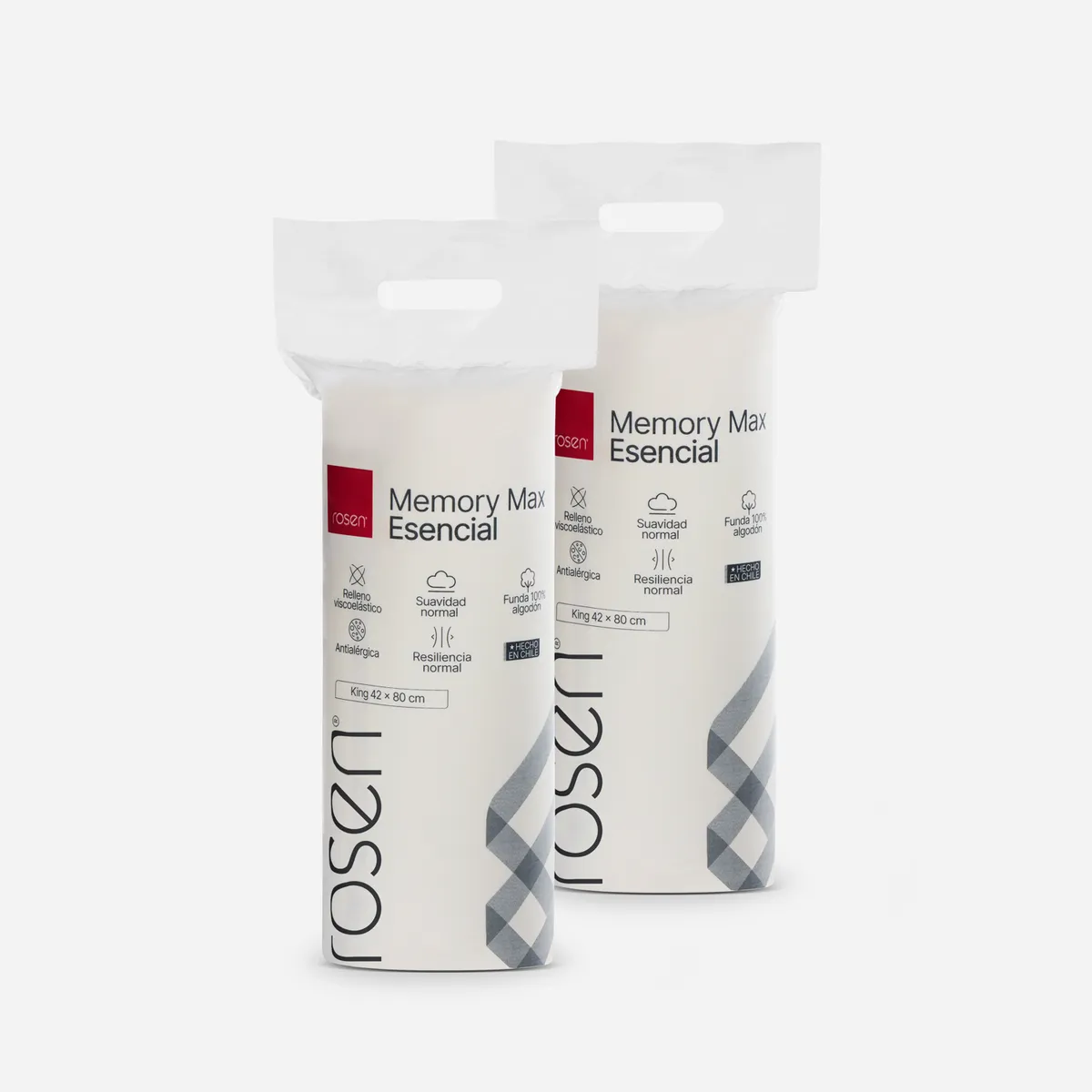 ROSEN - Set 2 Almohadas Memory Max Esencial King Rosen
