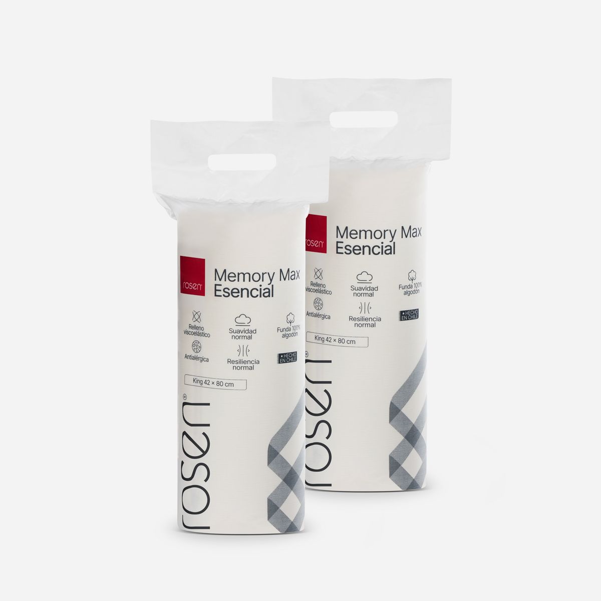 ROSEN - Set 2 Almohadas Memory Max Esencial King Rosen