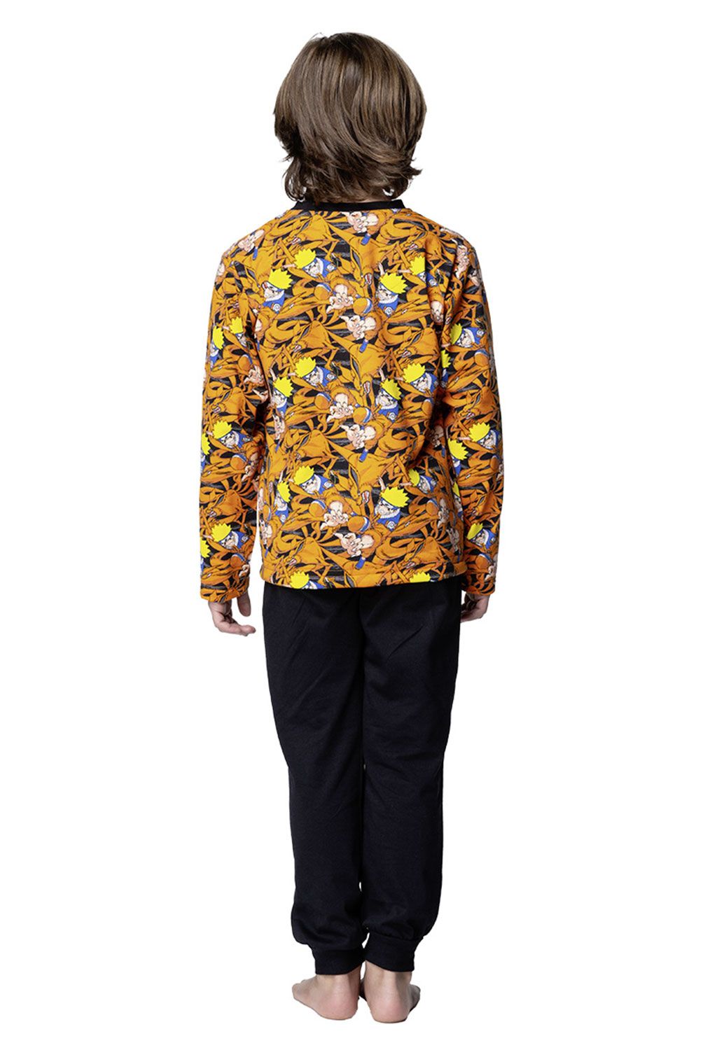 TOP - Pijama Largo Niño Invierno Algodón Naruto Top