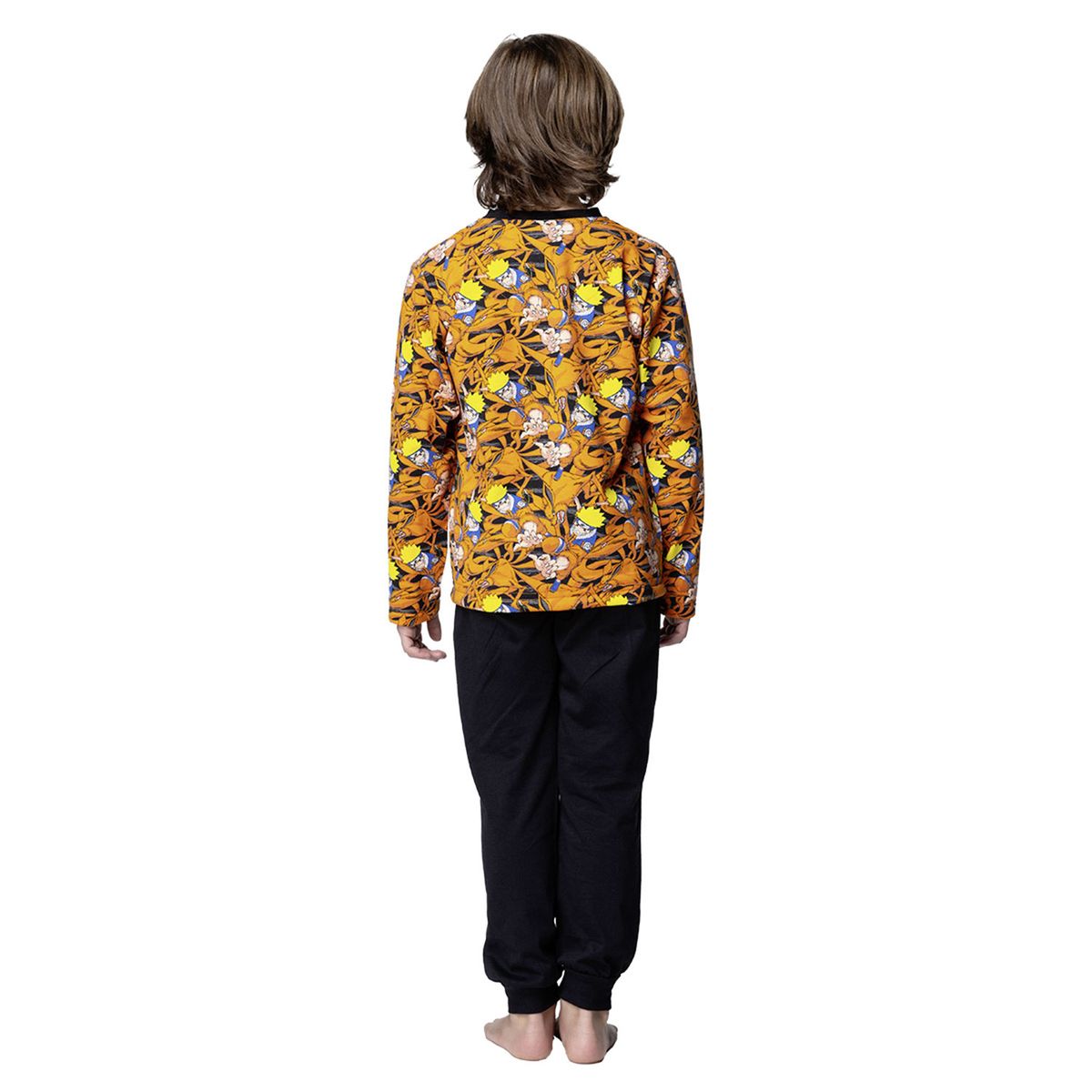 TOP - Pijama Largo Niño Invierno Algodón Naruto Top