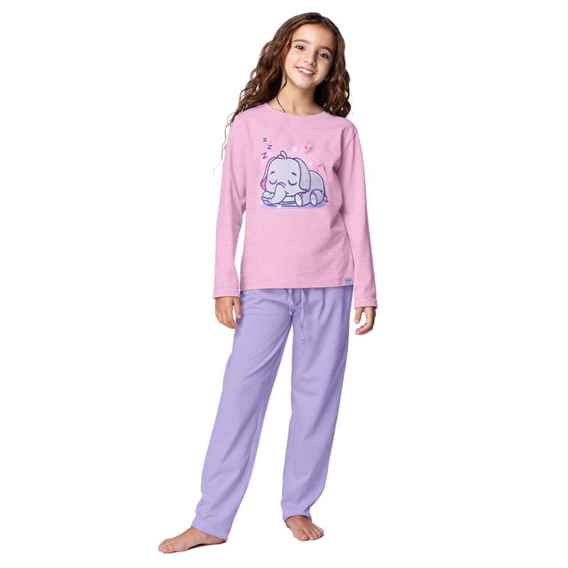 TOP - Pijama Largo Algodón Niña Top