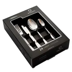 KRONS - Juego de Cubiertos 24 Piezas Cambridge Carne