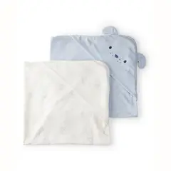 CARTER'S - Toalla con Capucha Pack 2 Unidades Bebé Niño