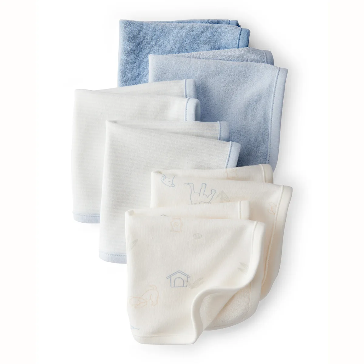 CARTER'S - Paños de Lavado Pack 6 Unidades Bebé Niño Carter's