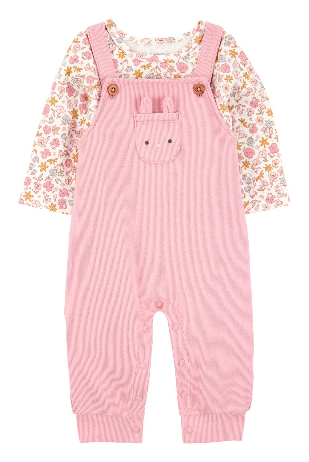 CARTER'S - Conjunto 2 Piezas Polera y Jardinera Bebé Niña Carter's