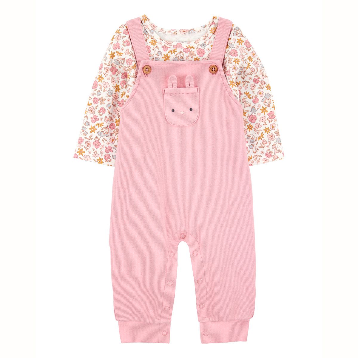 CARTER'S - Conjunto 2 Piezas Polera y Jardinera Bebé Niña Carter's