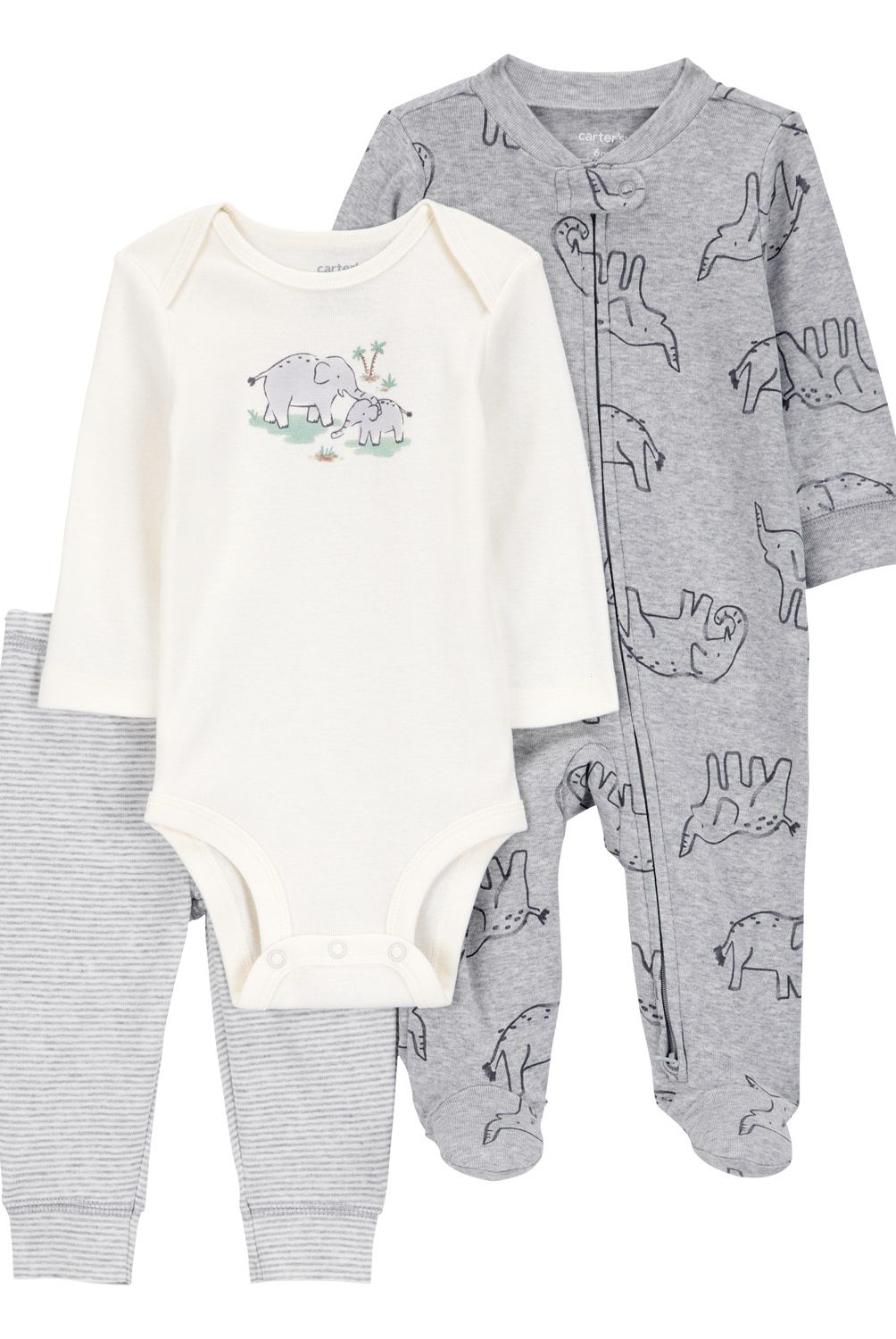 CARTER'S - Conjunto 3 Piezas Pijama, Body y Pantalón Bebé Niño Carter's