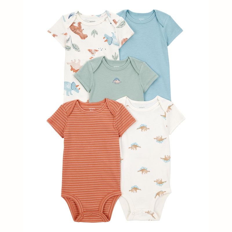 CARTER'S - Pack de Bodys Algodón 5 Unidades Bebé Niño Carter's