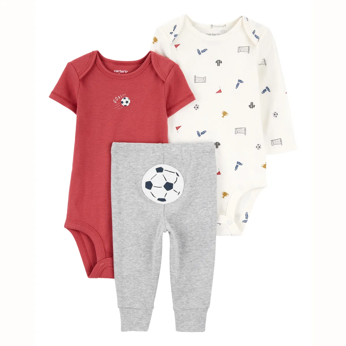 CARTER'S - Conjunto 3 Piezas Pantalon y Dos Body Bebé Niño Carter's