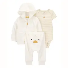 CARTER'S - Conjunto 3 Piezas Polerón, Pantalón y Body Unisex Bebé