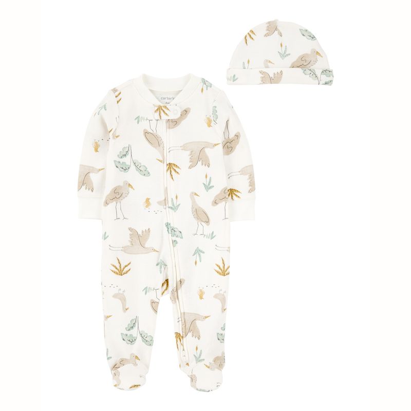 CARTER'S - Conjunto 2 Piezas Pijama y Gorro Unisex Bebé Carter's