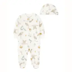 CARTER'S - Conjunto 2 Piezas Pijama y Gorro Unisex Bebé