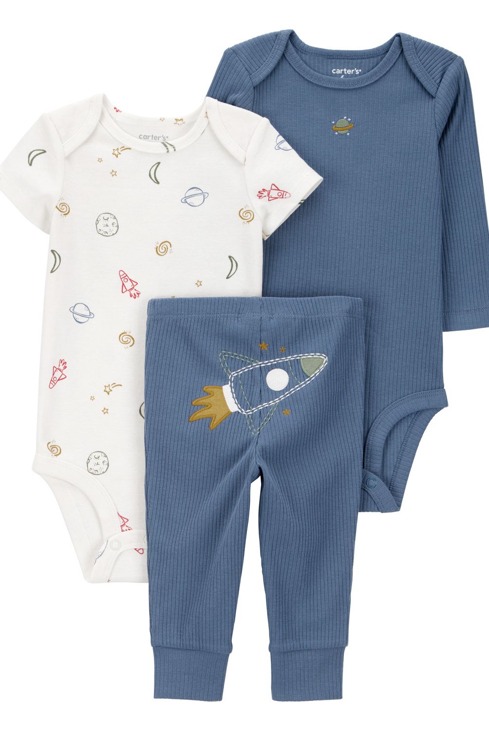 CARTER'S - Conjunto 3 Piezas Pantalon y Dos Body Bebé Niño Carter's