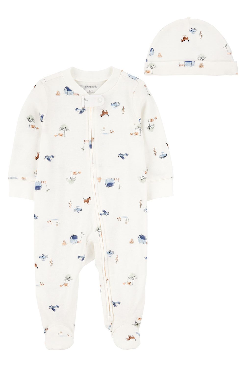 CARTER'S - Conjunto 2 Piezas Pijama y Gorro Bebé Niño Carter's