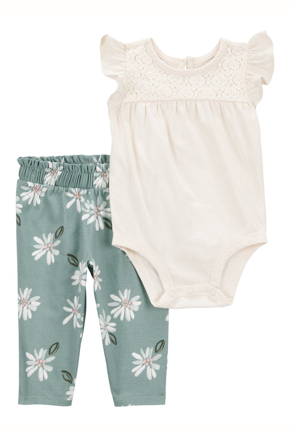 CARTER'S - Conjunto 2 Piezas Body y Pantalon Bebé Niña Carter's