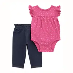 CARTER'S - Conjunto 2 Piezas Body y Pantalon Bebé Niña