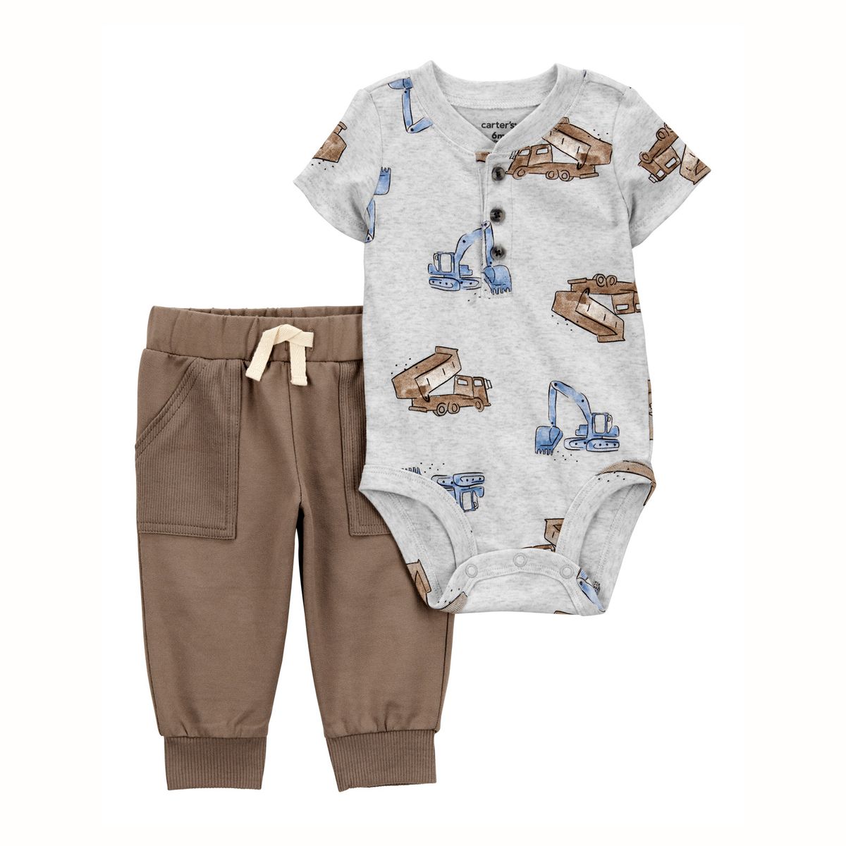 CARTER'S - Conjunto 2 Piezas Body y Pantalon Buzo Bebé Niño Carter's