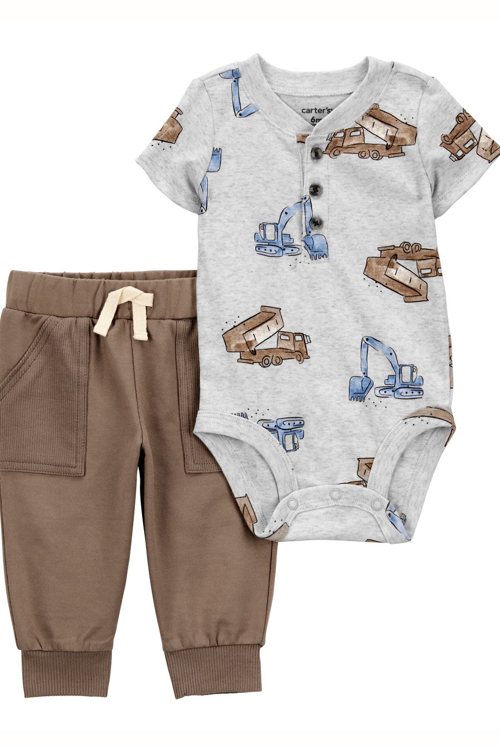 CARTER'S - Conjunto 2 Piezas Body y Pantalon Buzo Bebé Niño Carter's