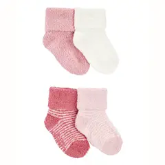 CARTER'S - Calcetines Pack 4 Pares Bebé Niña