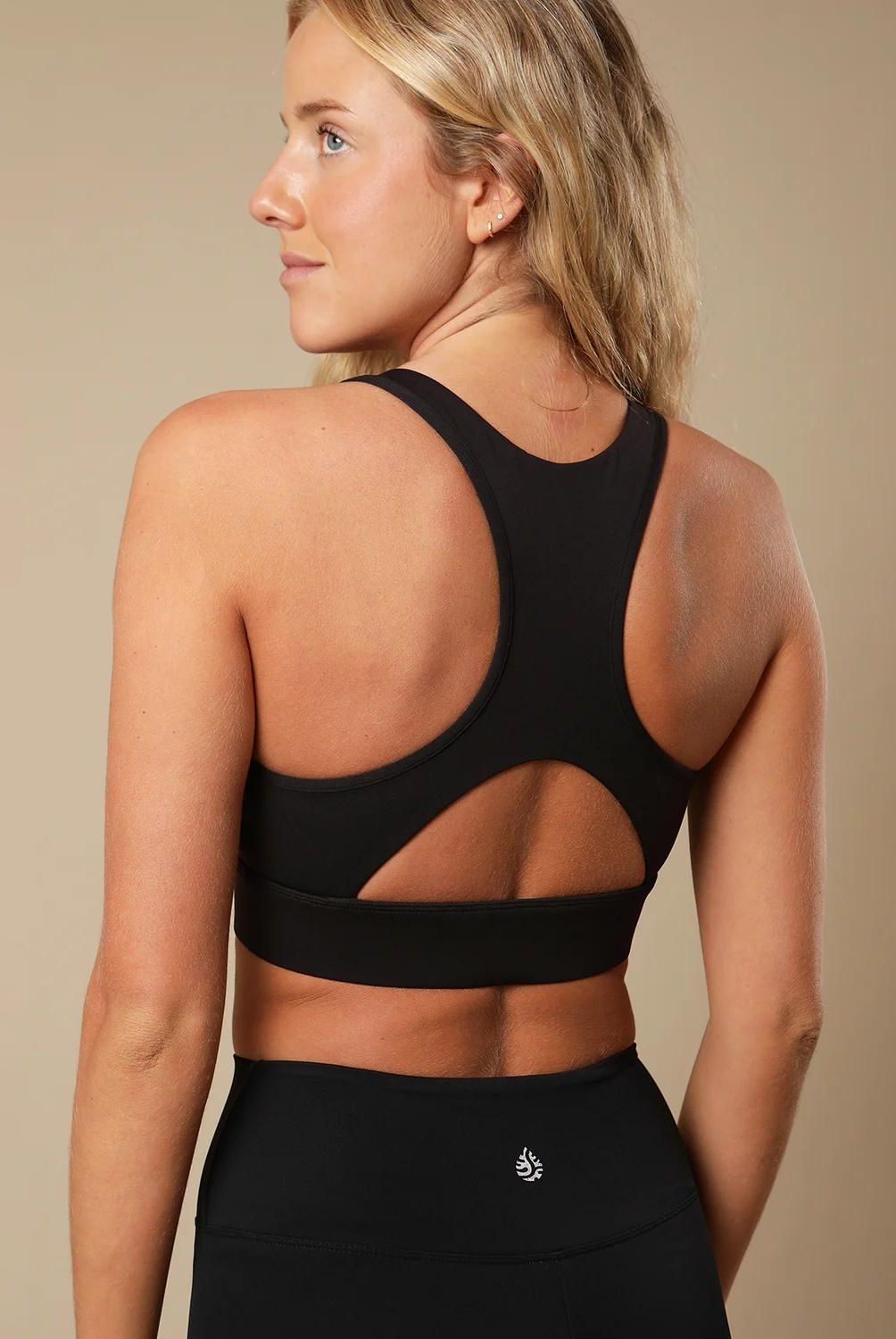 MALI - Peto Deportivo Racer Bra Black Beauty Mujer Mali