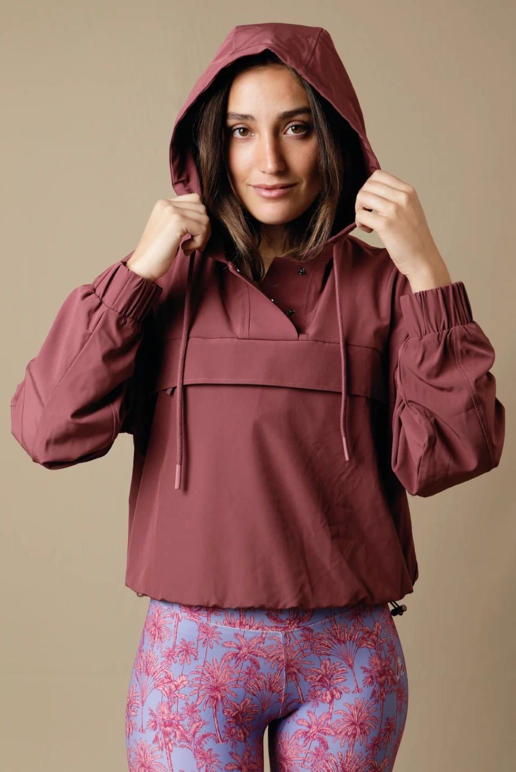 MALI - Cortaviento Deportivo Jacket Dusty Rose Mujer Mali