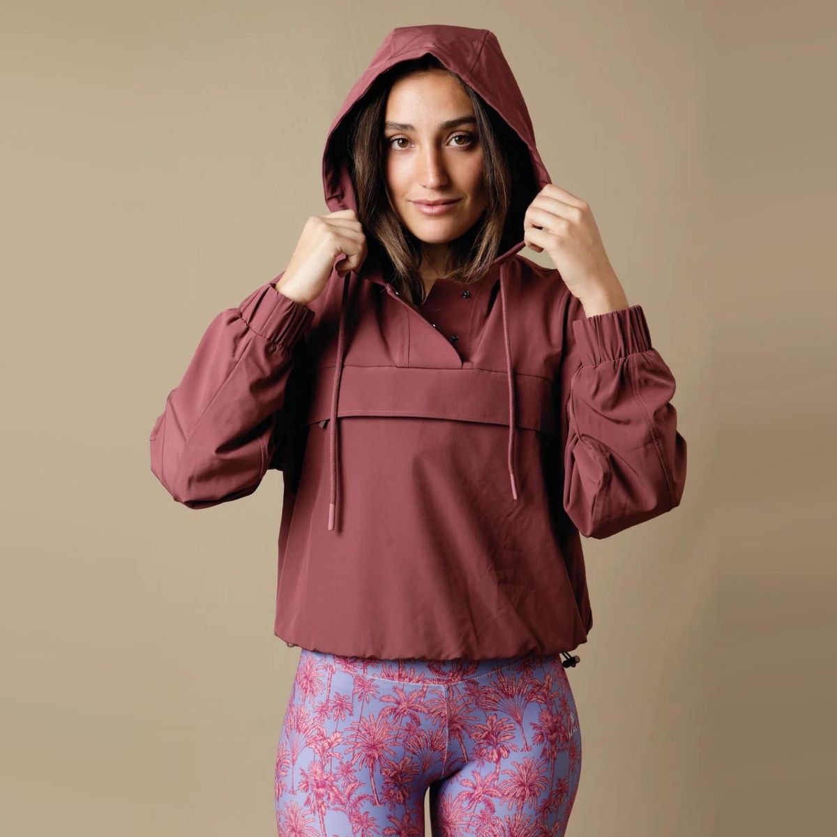 MALI - Cortaviento Deportivo Jacket Dusty Rose Mujer Mali