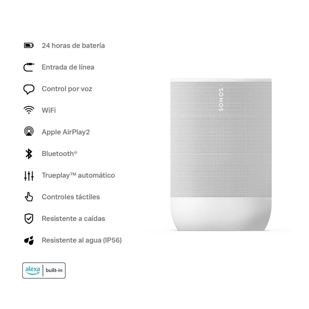 Sonos Move 2 Blanco, foto 12