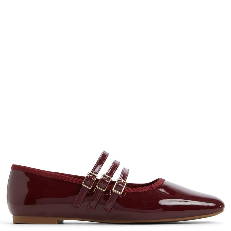 Zapatos Casuales Mujer Burdeo