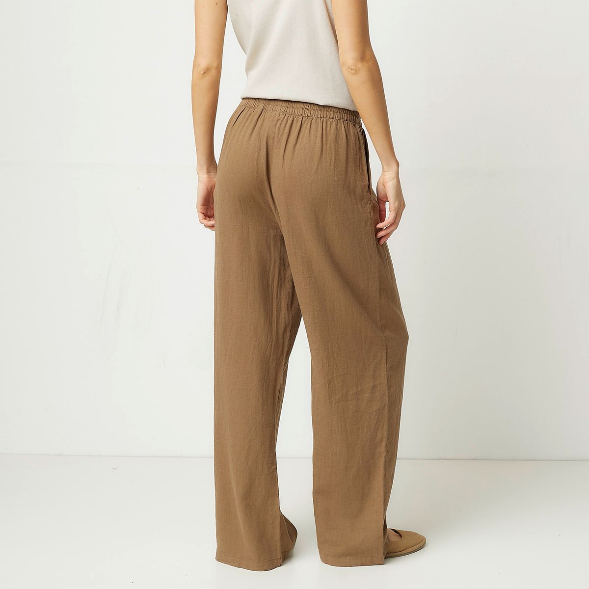 VERO MODA - Pantalón Lino Mujer Vero Moda