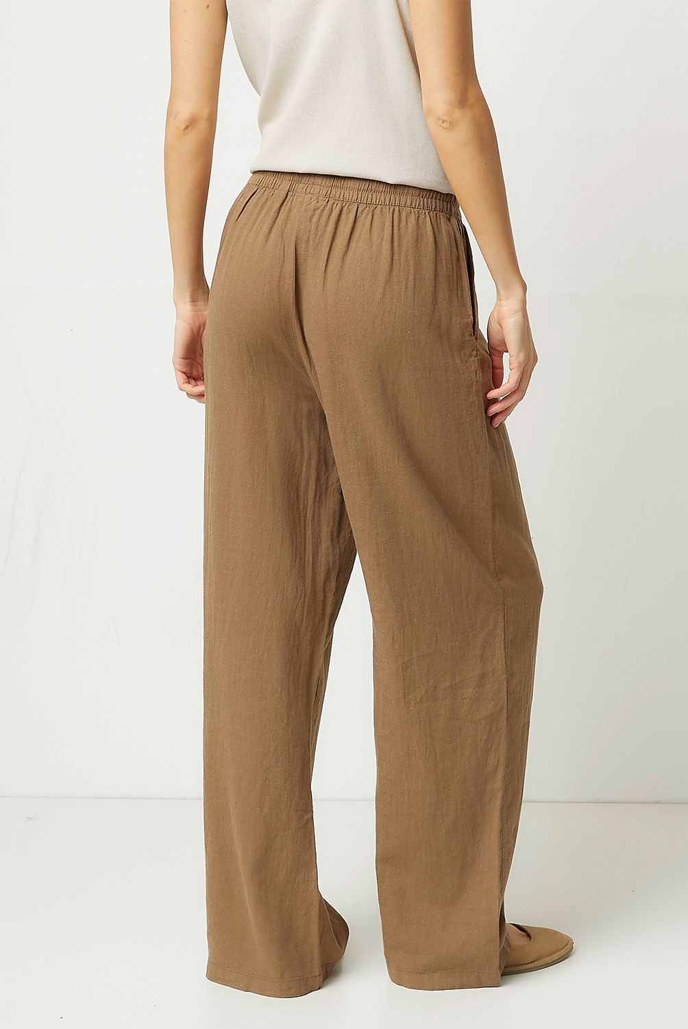 VERO MODA - Pantalón Lino Mujer Vero Moda