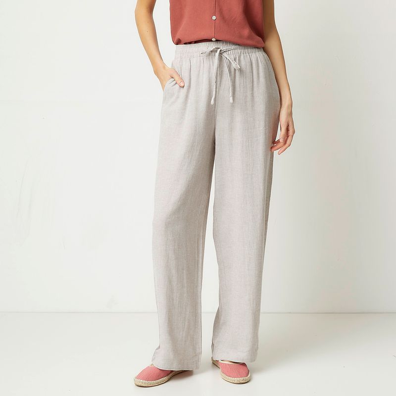 VERO MODA - Pantalón Lino Mujer Vero Moda