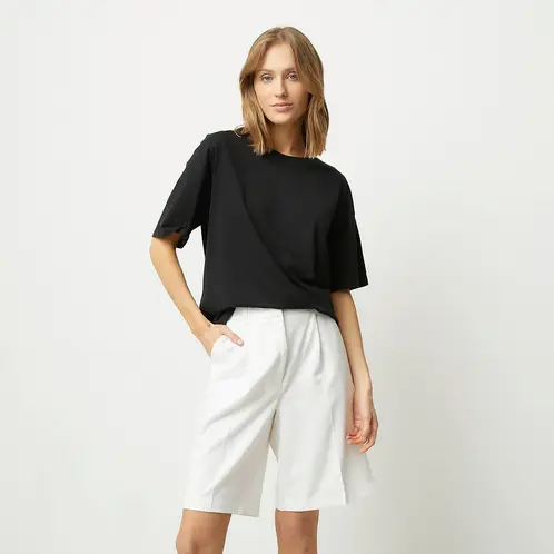 VERO MODA - Polera Lisa Manga Corta 100% Algodón Mujer