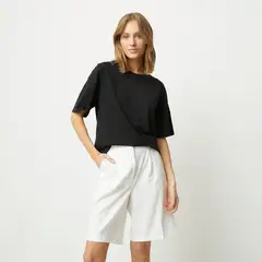 VERO MODA - Polera Lisa Manga Corta 100% Algodón Mujer