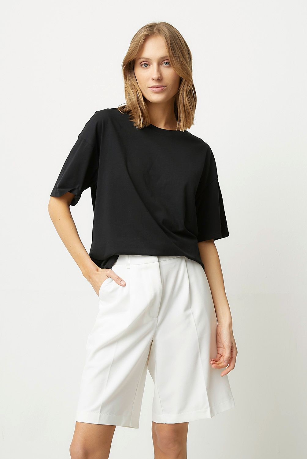 VERO MODA - Polera Lisa Manga Corta 100% Algodón Mujer Vero Moda