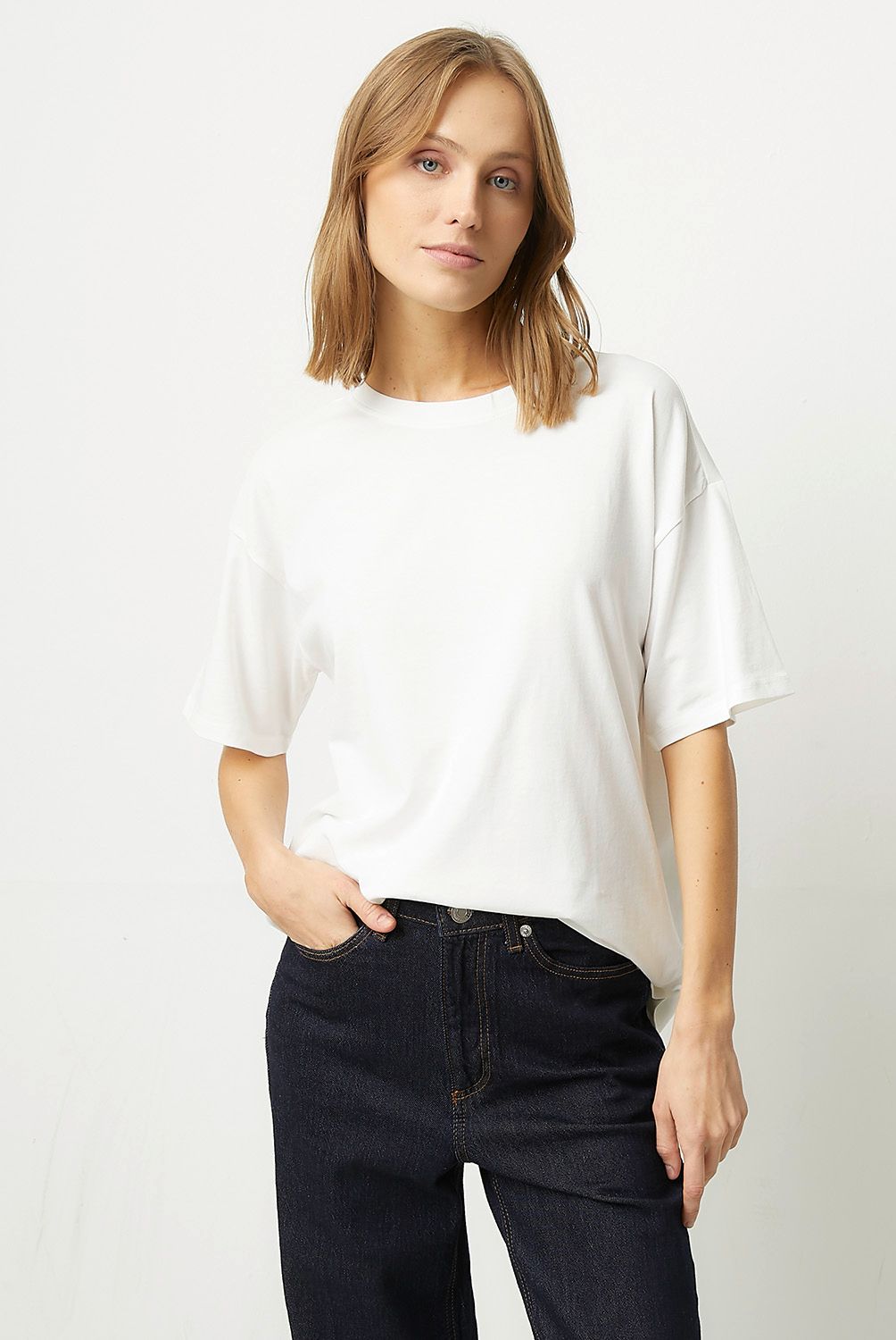 VERO MODA - Polera Lisa Manga Corta 100% Algodón Mujer Vero Moda