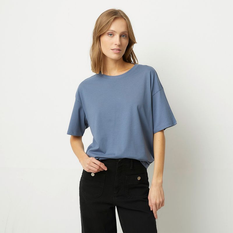 VERO MODA - Polera Lisa Manga Corta 100% Algodón Mujer Vero Moda