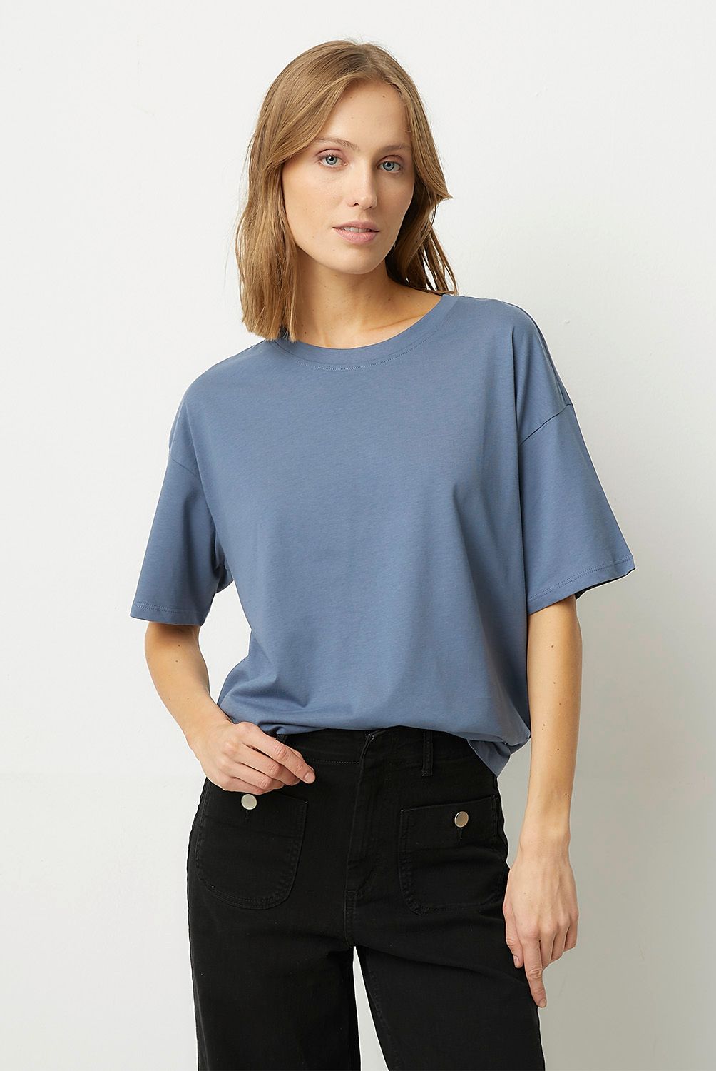 VERO MODA - Polera Lisa Manga Corta 100% Algodón Mujer Vero Moda