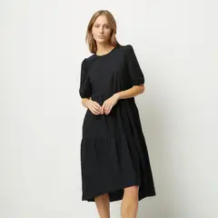 VERO MODA - Vestido Largo 100% Algodón Mujer