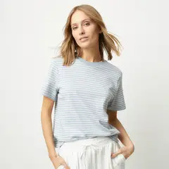 VERO MODA - Polera Estampada Manga Corta 100% Algodón Mujer