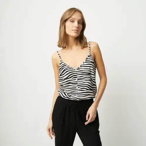 VERO MODA - Blusa Lino Mujer