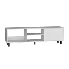 TUHOME - Rack Tv 65" Tunez 1 Puerta Blanco