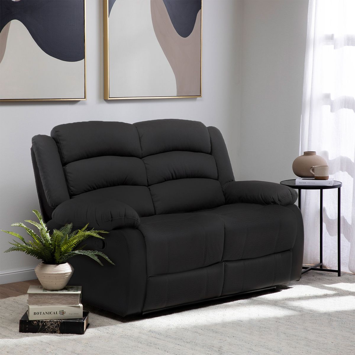 DANIELS - Sillón Reclinable 2 Cuerpos Praga Tela Daniels