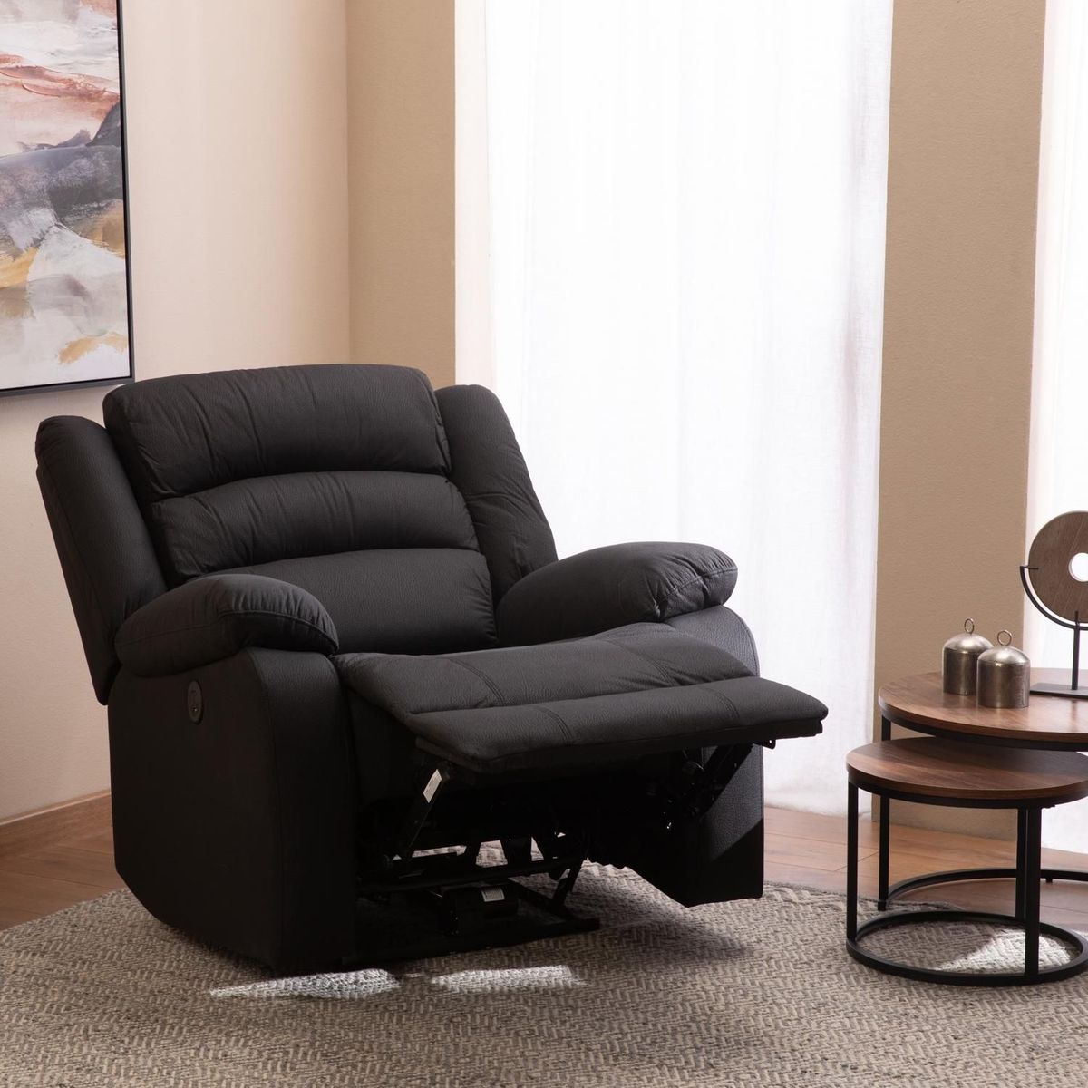 DANIELS - Berger Reclinable Praga Eléctrico Tela Daniels
