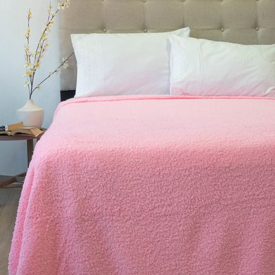 Imagen 2 del producto Frazada Softy Lisa King Rosado