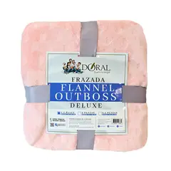 DORAL - Frazada Flannel Outboss 1.5 Plaza Damasco