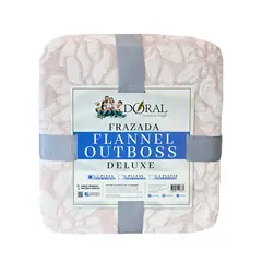 DORAL - Frazada Flannel Outboss 1.5 Plaza Rosado