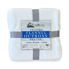 DORAL - Frazada Flannel Outboss 2 Plazas Blanco
