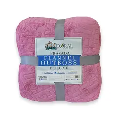 DORAL - Frazada Flannel Outboss 2 Plazas Fucsia