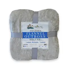 DORAL - Frazada Flannel Outboss 2 Plazas Gris